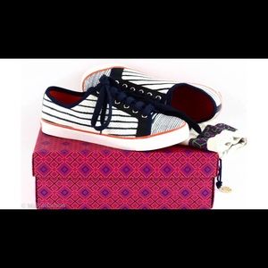 🚫SOLD! TORY BURCH Millie Stripe Print Sneaker