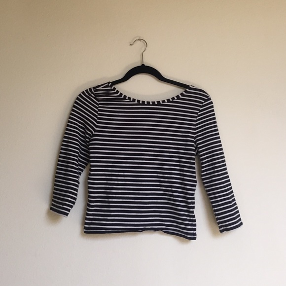 F21 Striped Crop Top - Picture 1 of 4