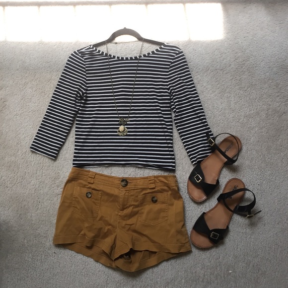 F21 Striped Crop Top - Picture 3 of 4