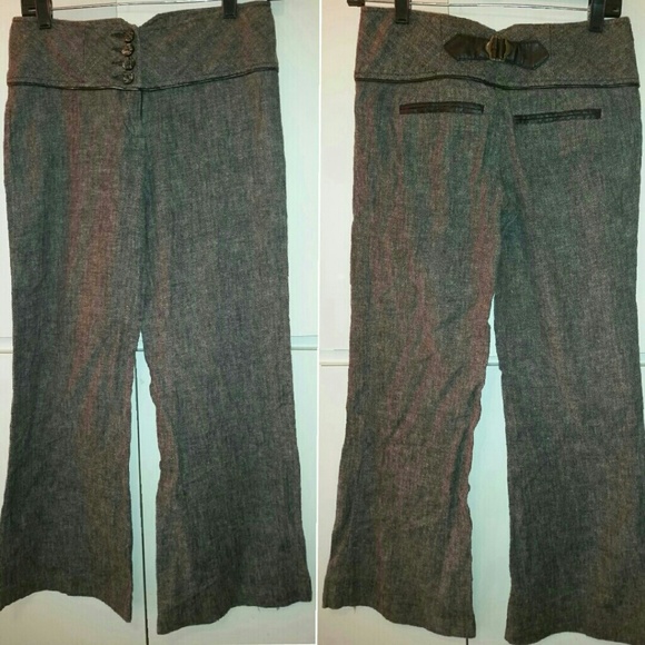 CANDIE'S LOW WAIST WIDE LEG PANTS - SIZE 0 , 30" - Picture 1 of 2