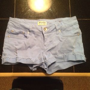 Blue jean shorts