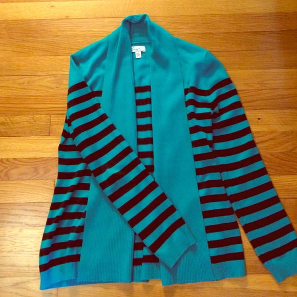 Teal/Black Cardigan