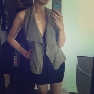 G by Guess olive green vest