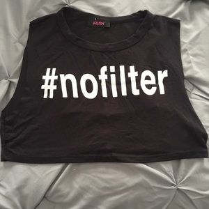 No filter- crop top