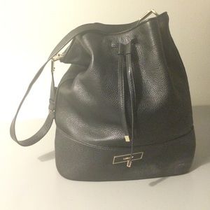 DKNY Leather Bucket Bag