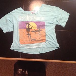 Endless summer long t shirt crop top