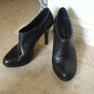 Antonio Melani black leather booties