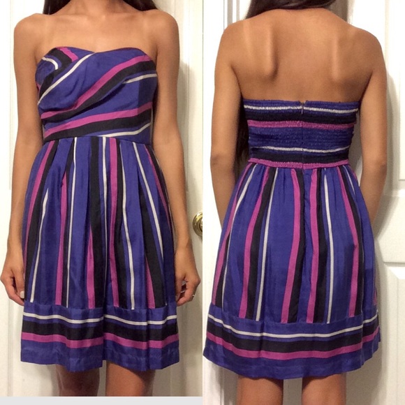 Hype 100% Silk Strapless Dress
