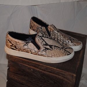 Faux snakeskin sneakers