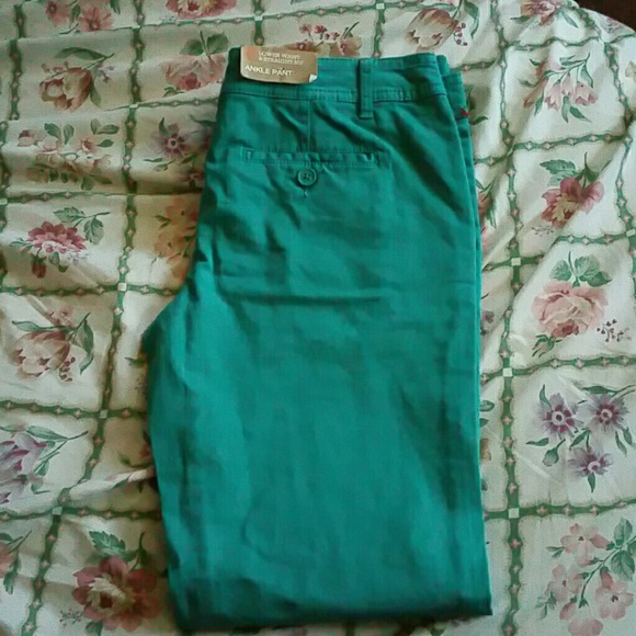 lower waist ankle pants