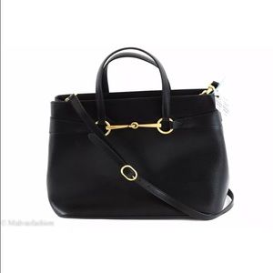 GUCCI 319795 Bit Leather Top Handle Bag