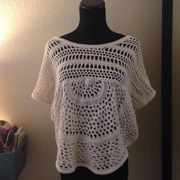 White crochet top