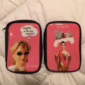 Benefit cosmetic bags $17/both or $9 each