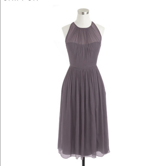 J. Crew Megan Silk Chiffon Dress Petite