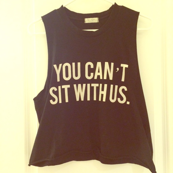 Brandy Melville Tops - Brandy Melville you can't sit with us tank