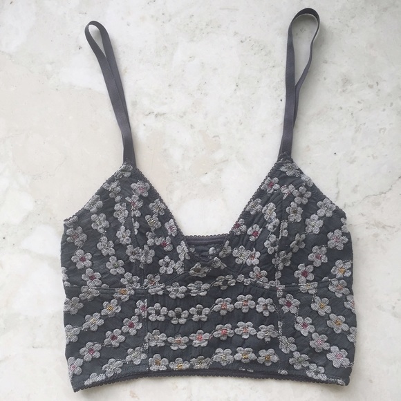 Free People Blue Floral Bralette - Picture 2 of 4
