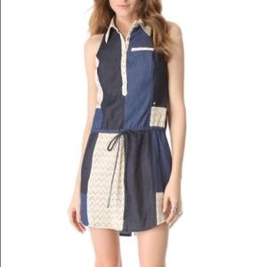 Viva Vena! Chambray & Polka Dot Patchwork Sress
