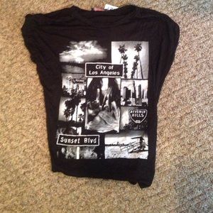 Black Los Angeles t shirt