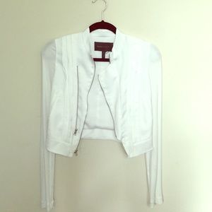 White BCBG edgy jacket