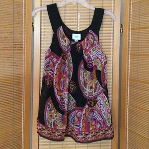 Paisley print tank top from Eci Petite