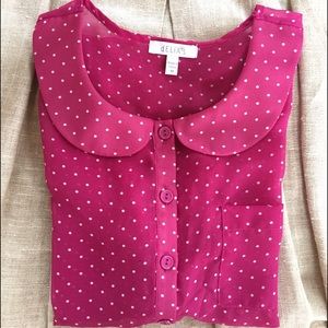 Delia's pretty polka dot blouse