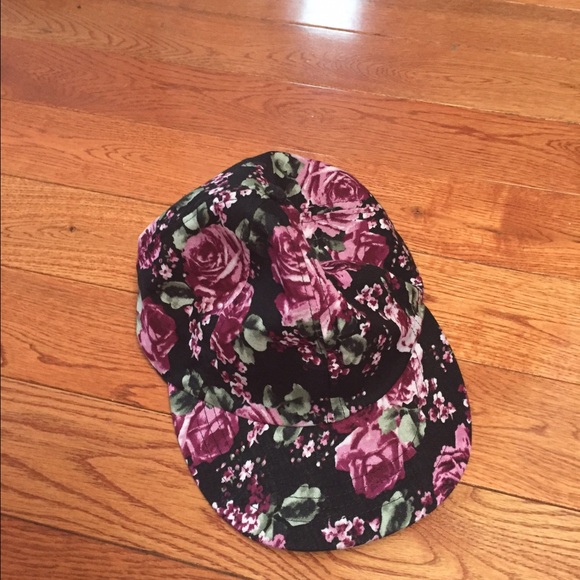 Floral American apparel hat