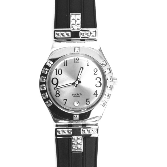 Like new "Fancy Me Black" Swatch Watch