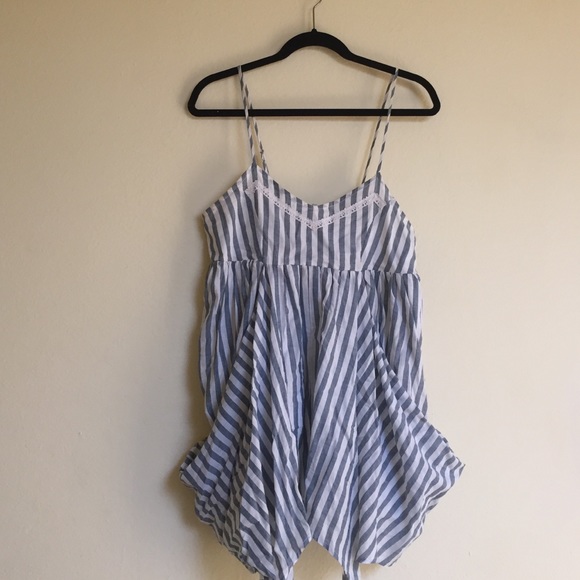 Light Blue & White Striped Top - Picture 1 of 4