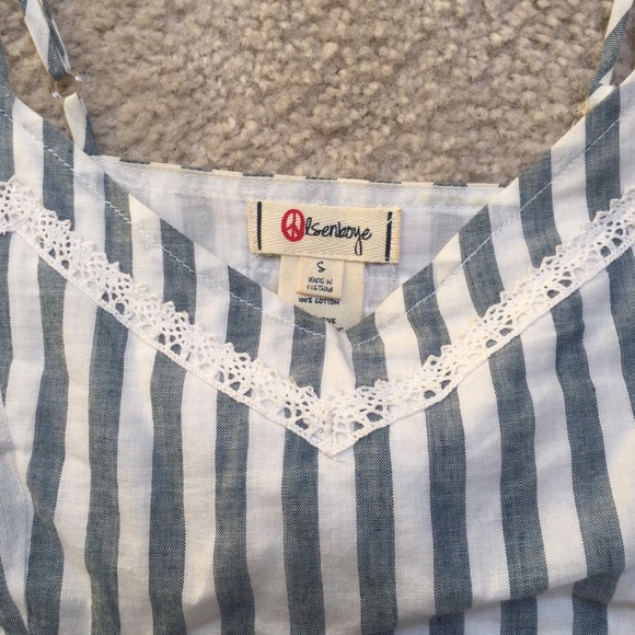 Light Blue & White Striped Top - Picture 3 of 4