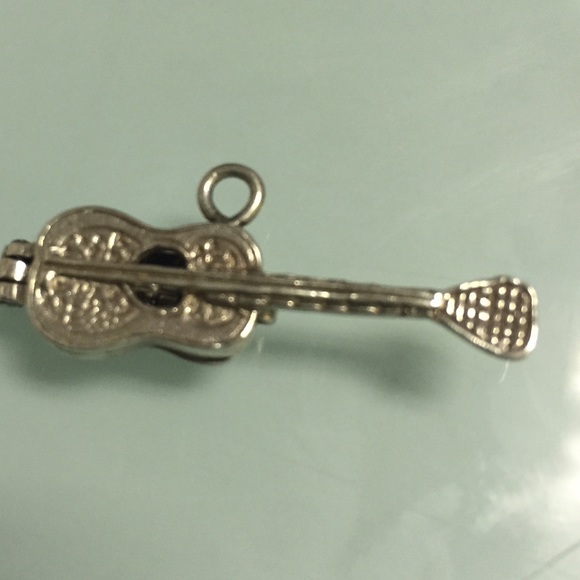 Sterling silver guitar charm