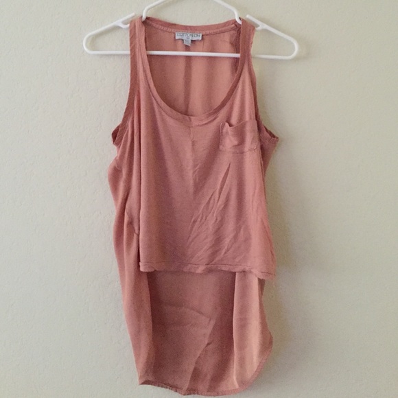 Dusty rose high low top