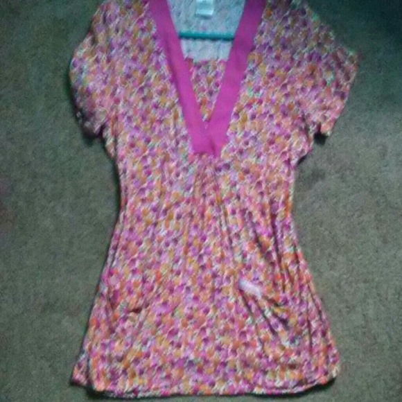 Scrub top: WORN ONLY ONE TIME