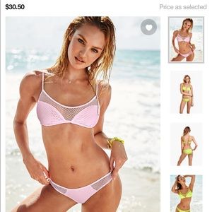 Mesh bralette & panty bikini VS large