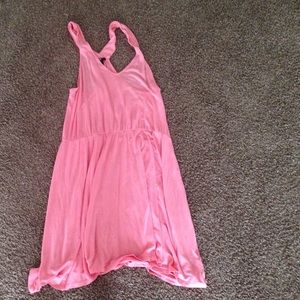 Pink h&m dress.