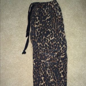 Cute cheetah print joggers!