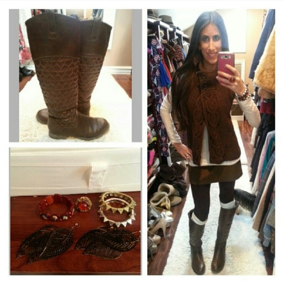 Express Sleeveless Brown Sweater - Picture 1 of 3