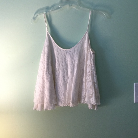 Floral lace tank top