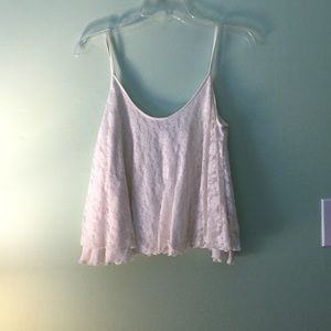 Floral lace tank top