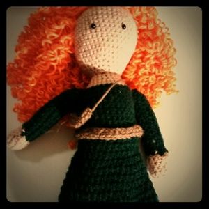 Crocheted Brave inspired doll.