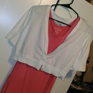 ON White crop sweater