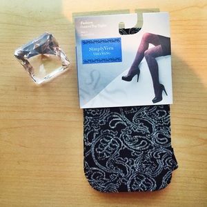 SimplyVera Vera Wang Fashion Control Top Tights