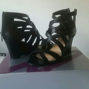 Black Sandal Wedges
