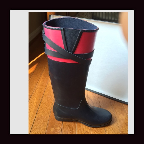 βSOLDβ πTommy Hilfiger Women's Rain Bootsπ - Picture 3 of 4
