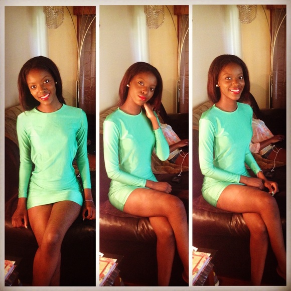 Green bodycon cutout