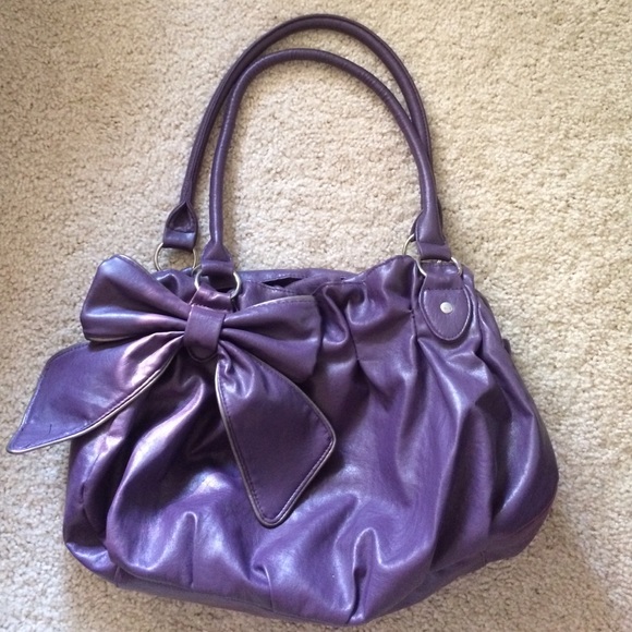 Purple bow purse - Picture 1 of 4
