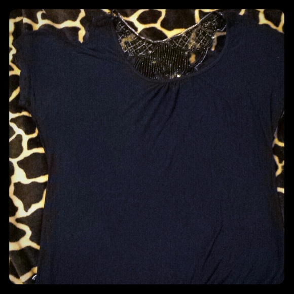Cold Shoulder Squin Detail Top