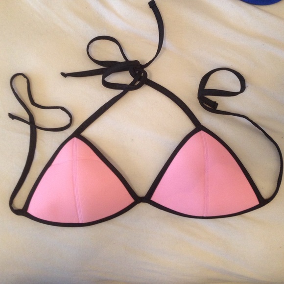 Pink neoprene top!