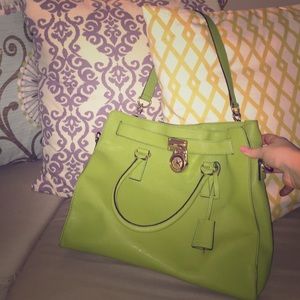 My favorite bag EVER - MK Hamilton in green!