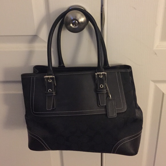 Large black Coach bag