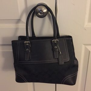Large black Coach bag